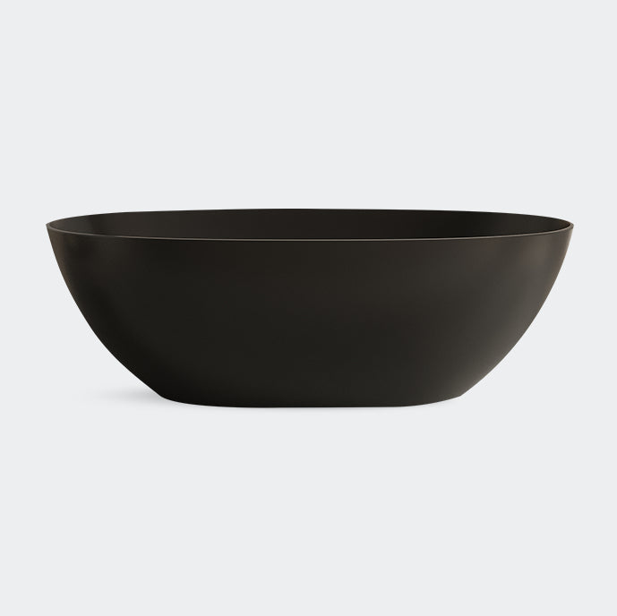 Soaking Antique Finish Bathtub Stand Alone Modern Oval Bath Tub