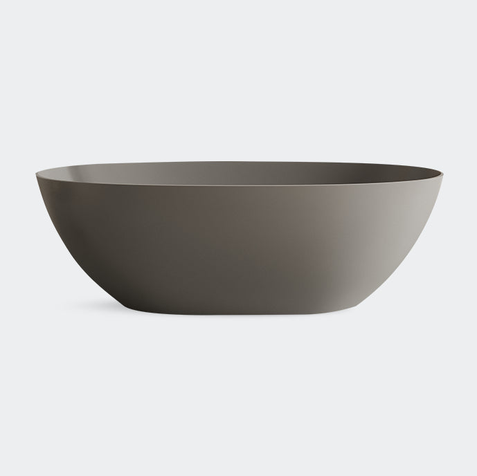 Soaking Antique Finish Bathtub Stand Alone Modern Oval Bath Tub