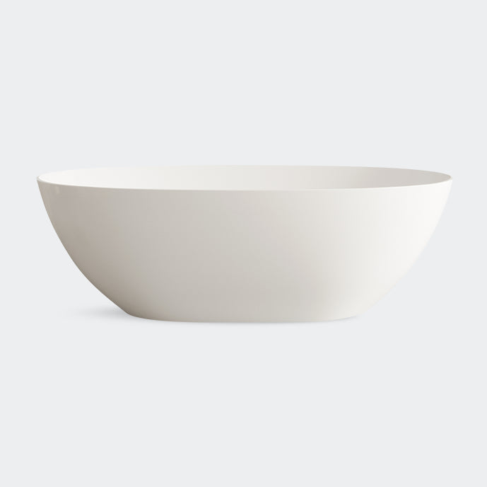 Soaking Antique Finish Bathtub Stand Alone Modern Oval Bath Tub