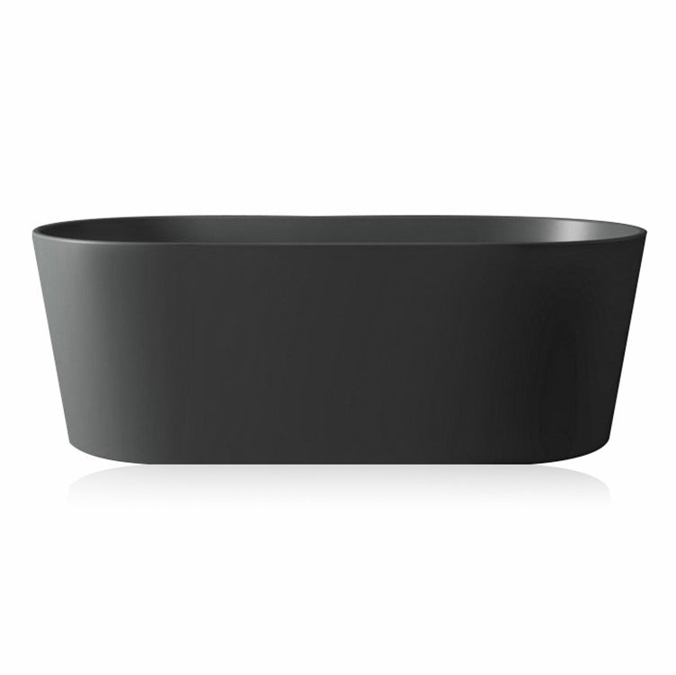 Freestanding Soaking Bathtub Oval Antique Finish Modern Bath Tub