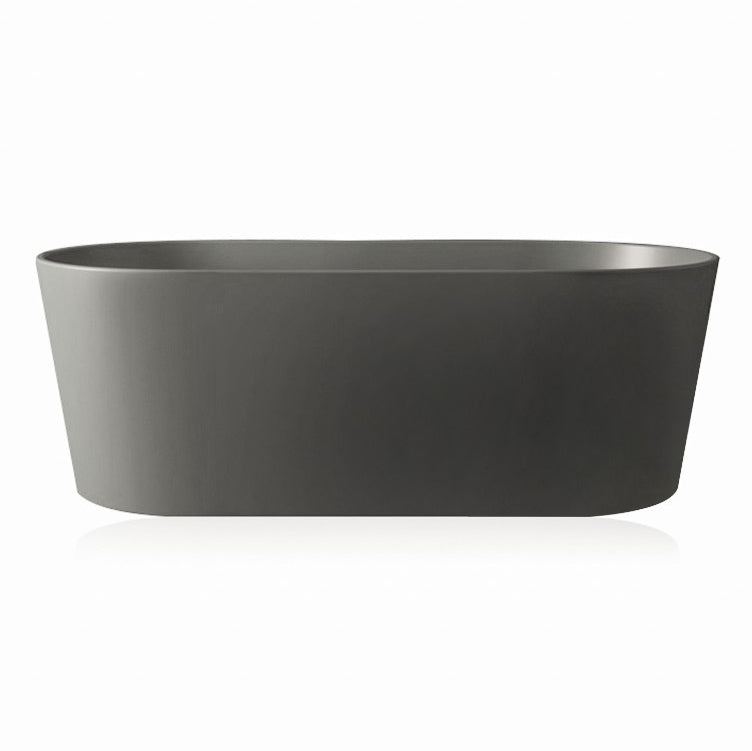 Freestanding Soaking Bathtub Oval Antique Finish Modern Bath Tub