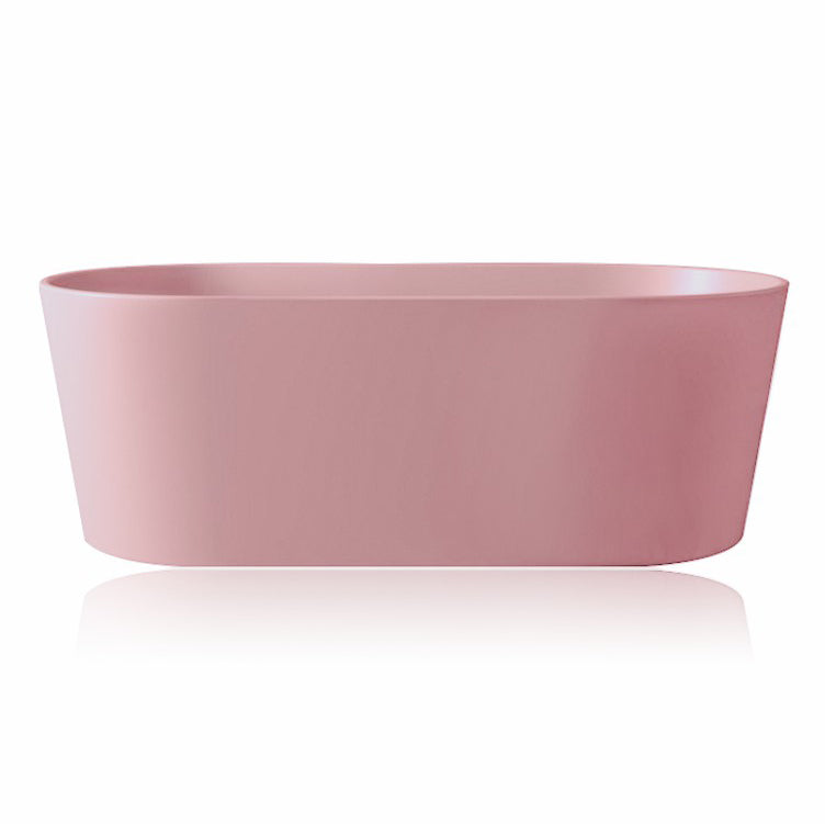 Freestanding Soaking Bathtub Oval Antique Finish Modern Bath Tub