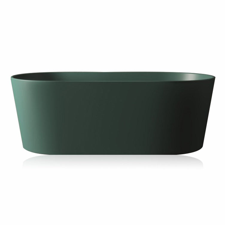 Freestanding Soaking Bathtub Oval Antique Finish Modern Bath Tub