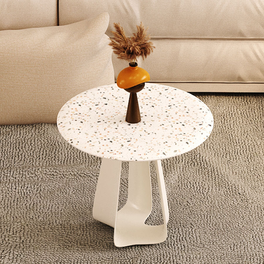 Single 1 Coffee Table 19.68" Tall Modern Round Coffee Cocktail Table