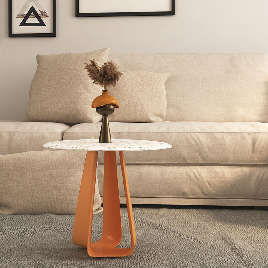 Single 1 Coffee Table 19.68" Tall Modern Round Coffee Cocktail Table