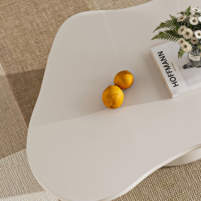 Abstract Coffee Table Wood Geometric Coffee Coffee or End Table with Drawer