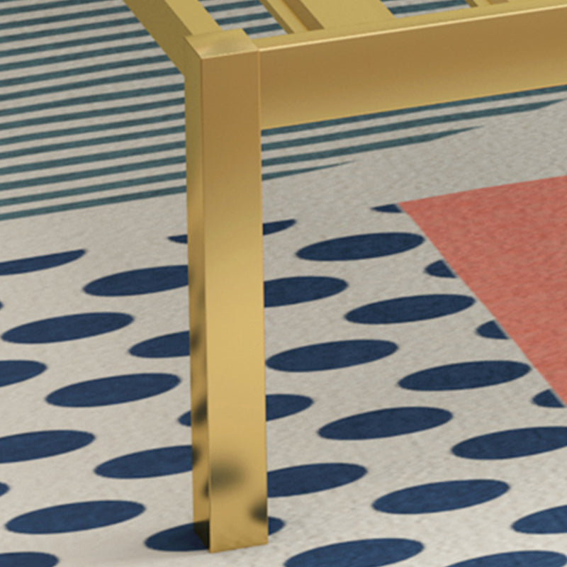 Contemporary Leather Bed Beige Upholstered Bed Frame with Nailhead Trim