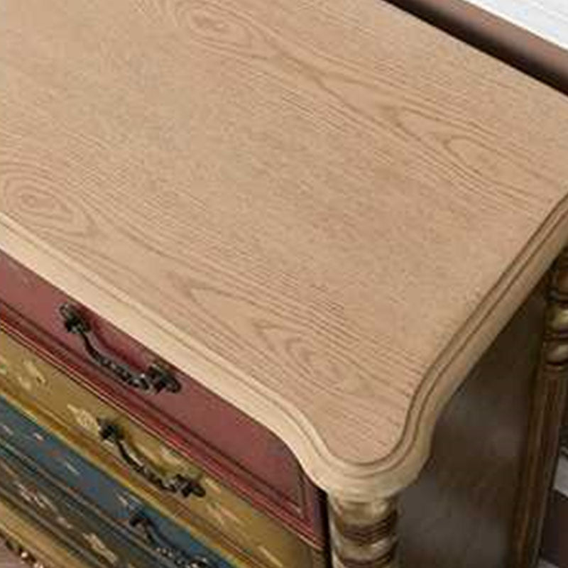 Traditional Vertical Dresser Wood Storage Bachelor Chest for Home