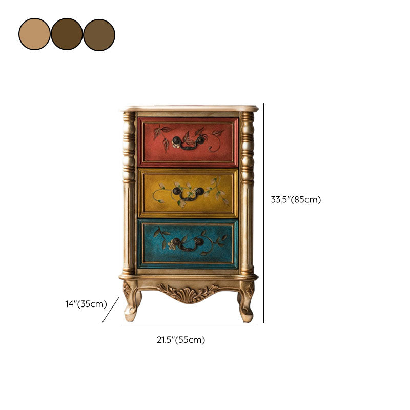 Traditional Vertical Lingerie Chest Wood Storage Bachelor Chest for Room