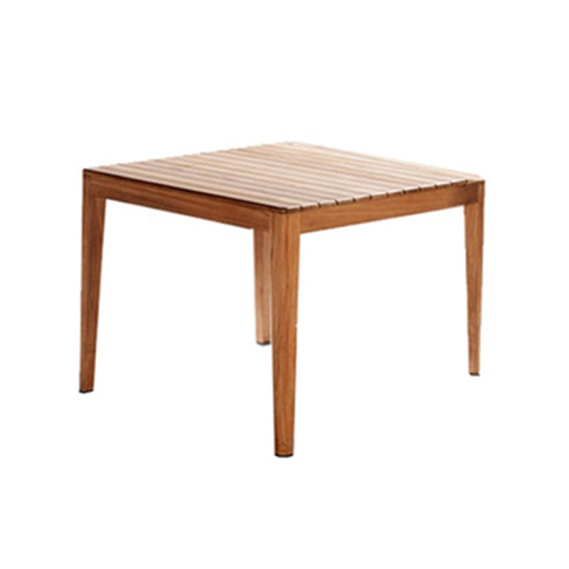 Teak Wood Dining Table Modern Outdoor Water Resistant Patio Table