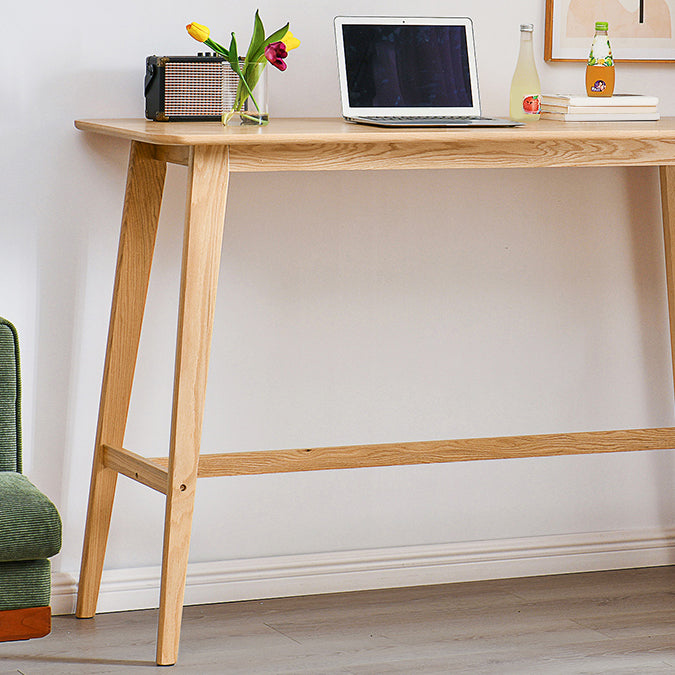 Contemporary Solid Wood Bar Dining Table Rectangle Bar Table in Natural