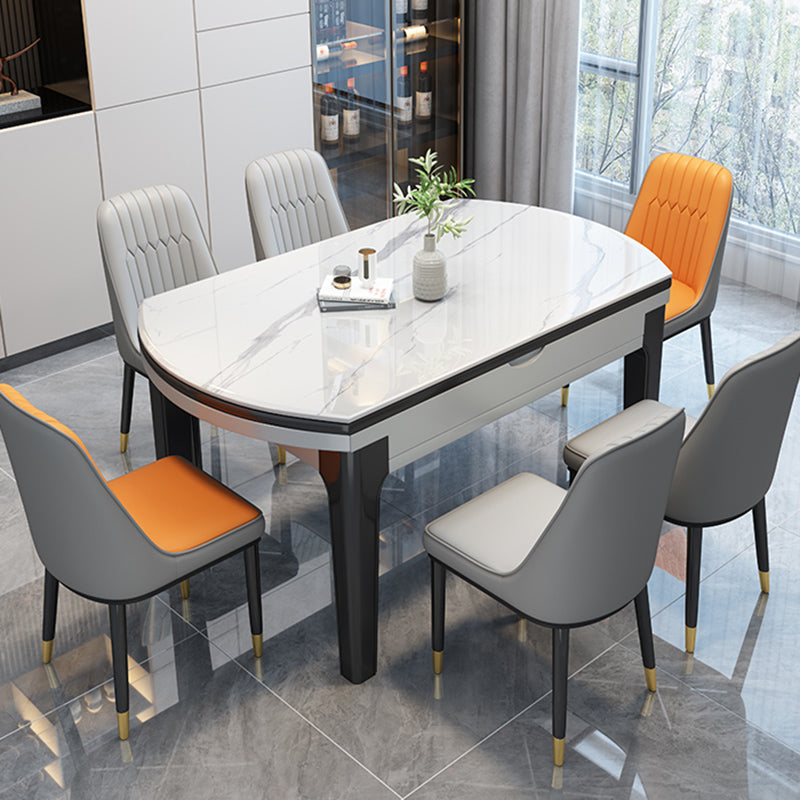 Modern Style Dining Table Rubberwood Legs Dinner Table for Living Room