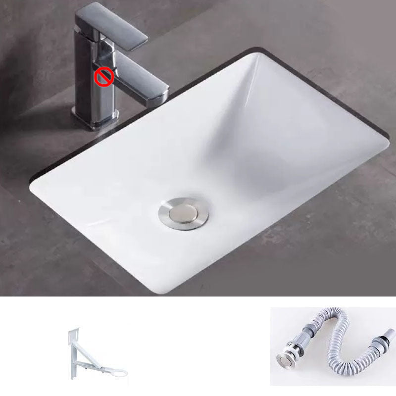 Bathroom Sink Ceramic Rod Handle Faucet Anti-spill Bathroom Sink