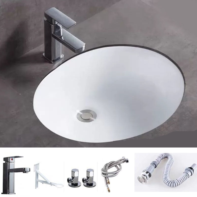 Bathroom Sink Ceramic Rod Handle Faucet Anti-spill Bathroom Sink