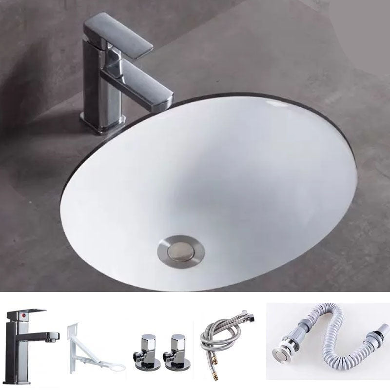Bathroom Sink Ceramic Rod Handle Faucet Anti-spill Bathroom Sink