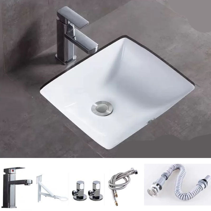 Bathroom Sink Ceramic Rod Handle Faucet Anti-spill Bathroom Sink