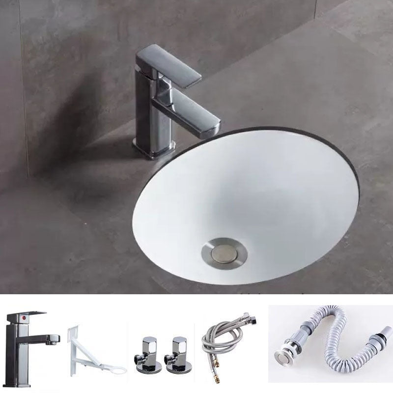 Bathroom Sink Ceramic Rod Handle Faucet Anti-spill Bathroom Sink