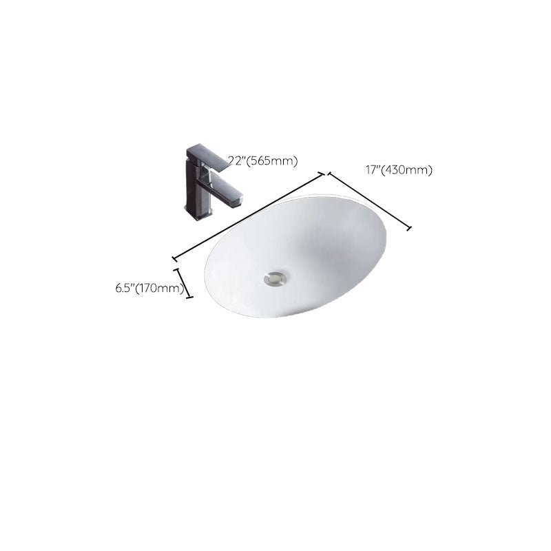 Bathroom Sink Ceramic Rod Handle Faucet Anti-spill Bathroom Sink