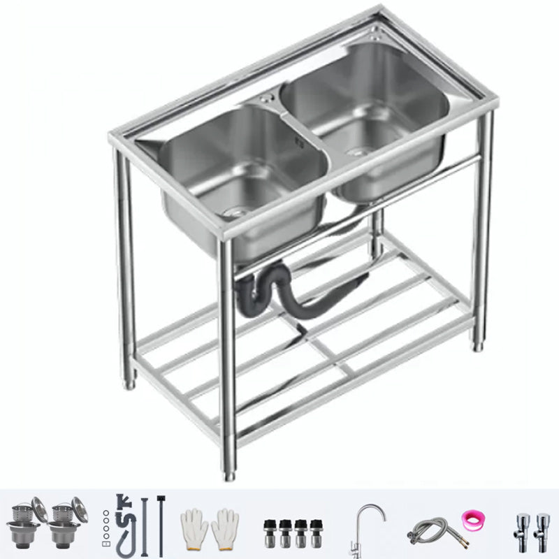 Modern Style Kitchen Sink All-in-one Kitchen Sink with Drain Assembly