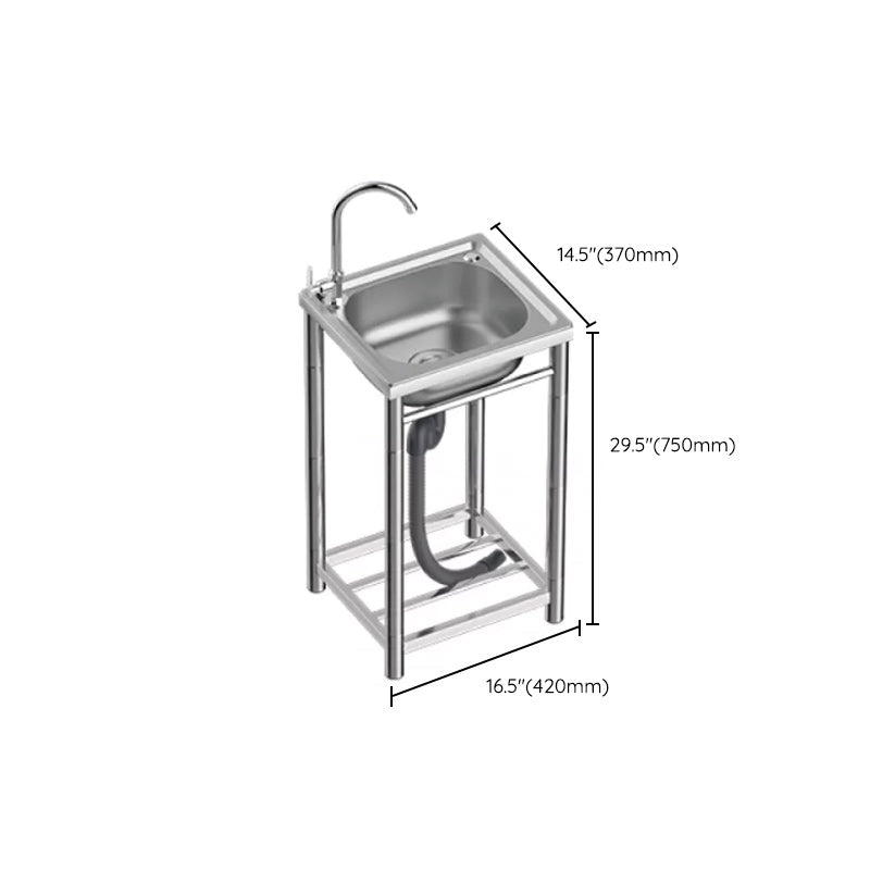 Modern Style Kitchen Sink All-in-one Kitchen Sink with Drain Assembly