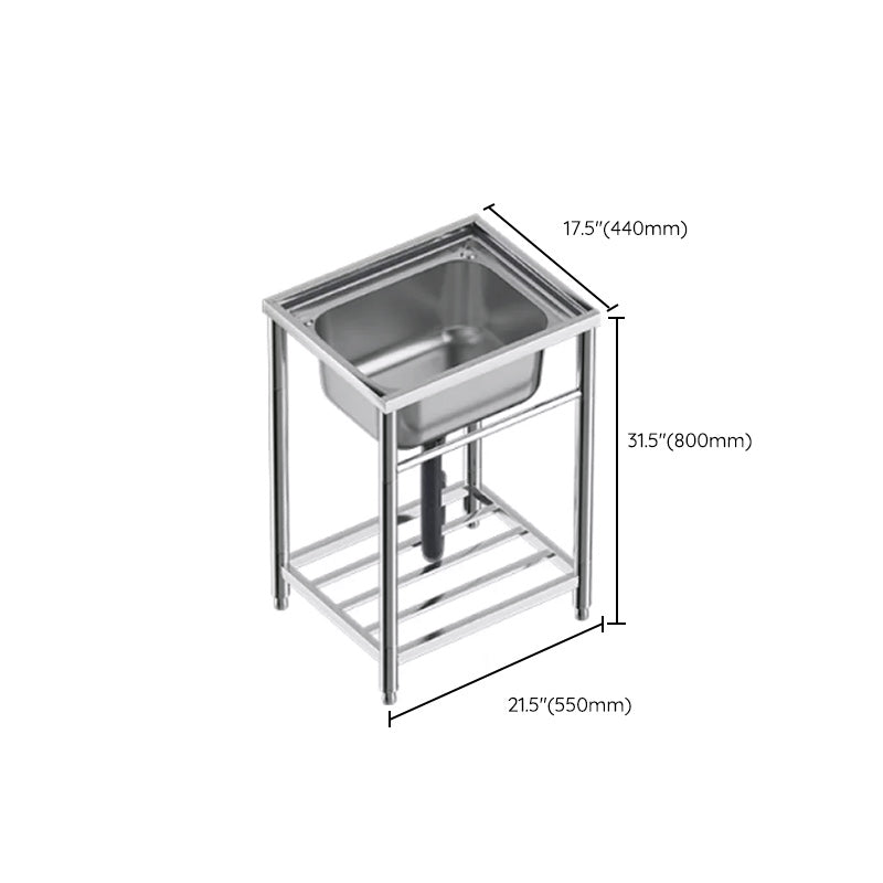 Modern Style Kitchen Sink All-in-one Kitchen Sink with Drain Assembly