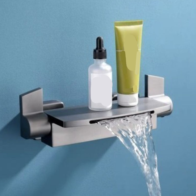 Wall Mounted Bath Faucet Solid Color Waterfall Bathroom Faucet