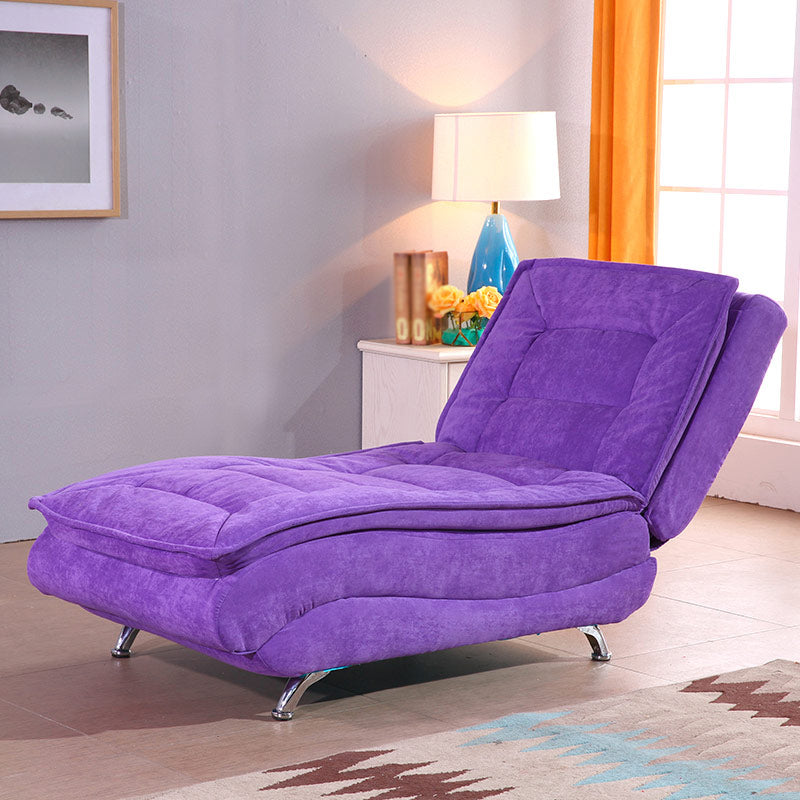 Modern Chaise Lounge Solid Color Armless Chaise Lounge Sofa for Bedroom