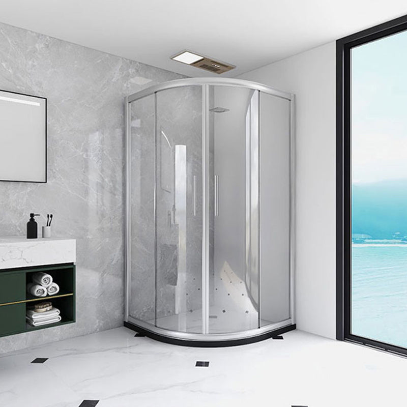 Stainless Steel Frame Shower Enclosure with Double Door Handles