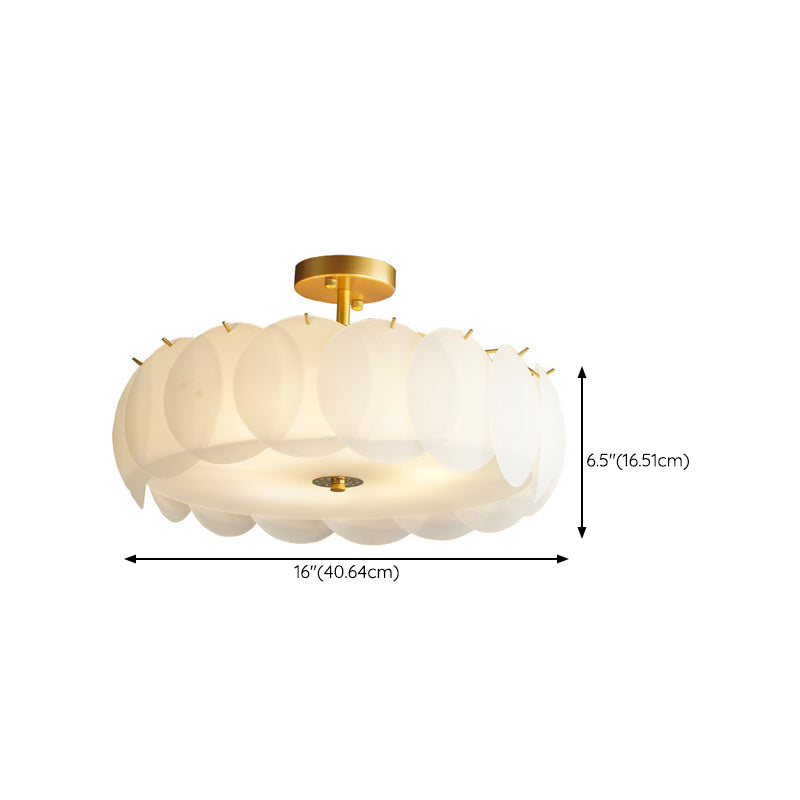 Nordic Ceiling Light Creative Glass Flush Mount Ceiling Light Fixture for Bedroom
