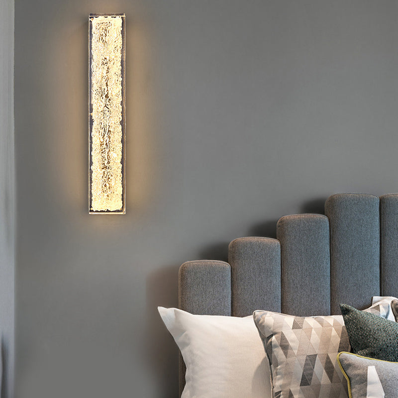 Rectangle Modern Wall Mounted Fixture Solid Brass and Resin LED Wall Sconce