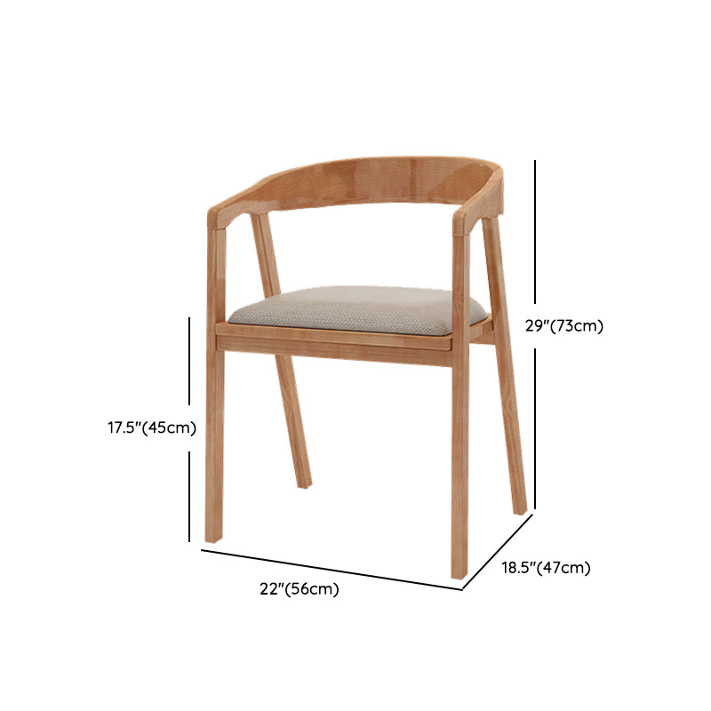 Fixed Modern Dinette Set 1/7 Pcs Brown Solid Wood Furniture for Home