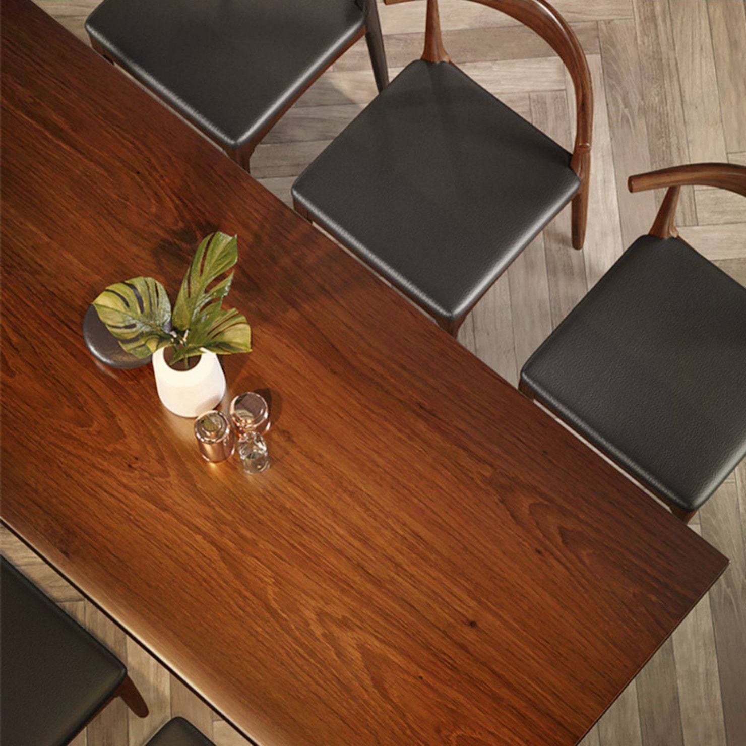 Industrial Solid Wood Furniture 1/4/5/7 Pcs Standard Height Dining Room Table Set