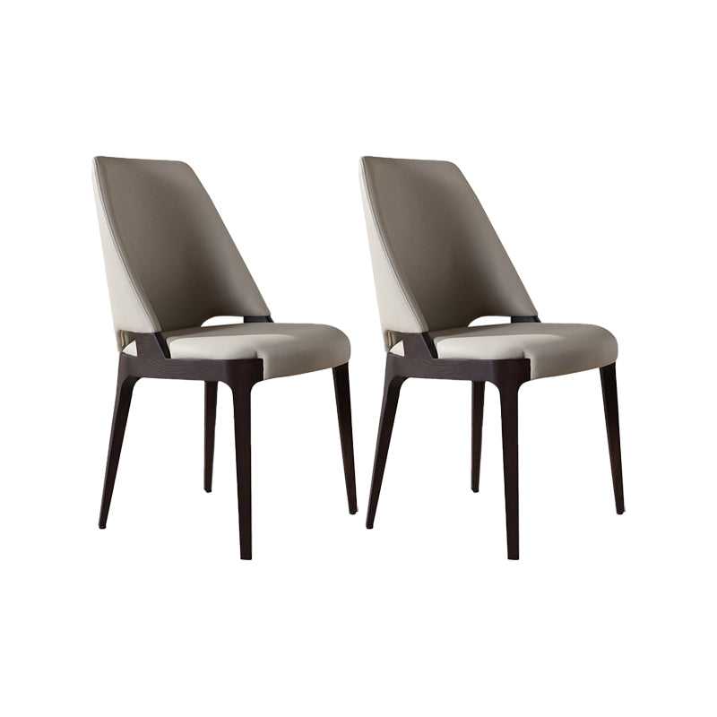 Modern Style Dining Chairs Upholstered Kitchen Chairs with Wood Legs