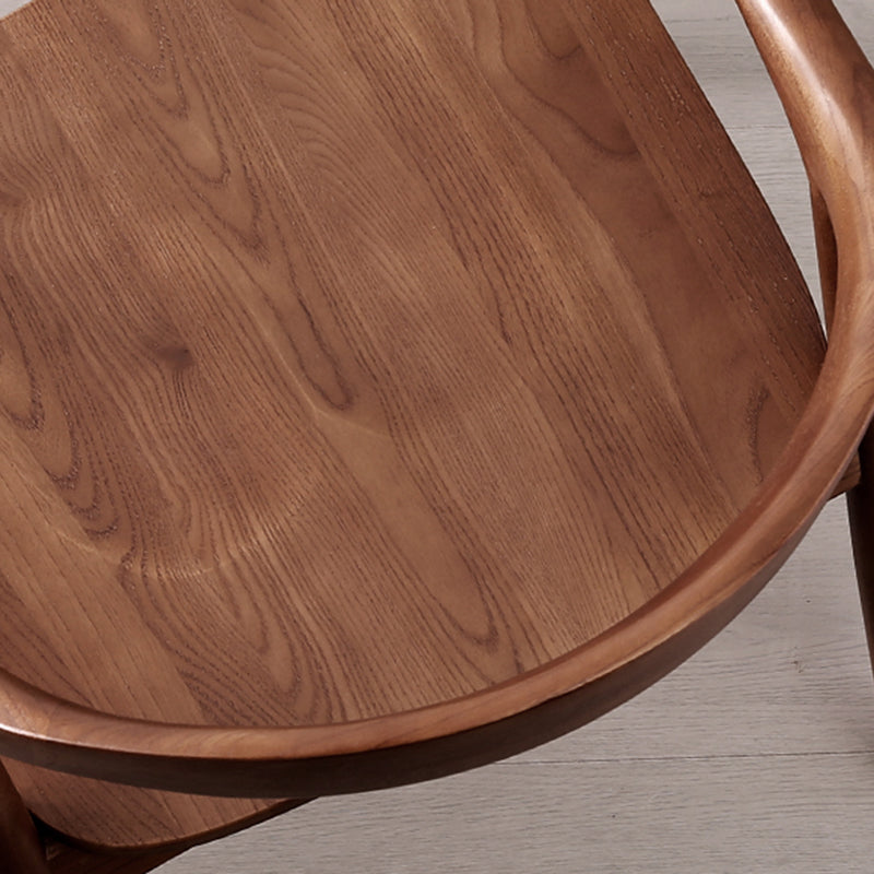 Solid Wood Dining Chairs Nordic Style Open Back Dining Chair