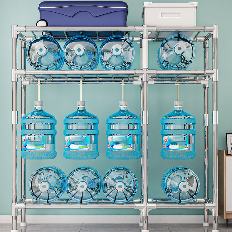 Modern Metal Frame Wardrobe Freestanding Wardrobe with Garment Rod