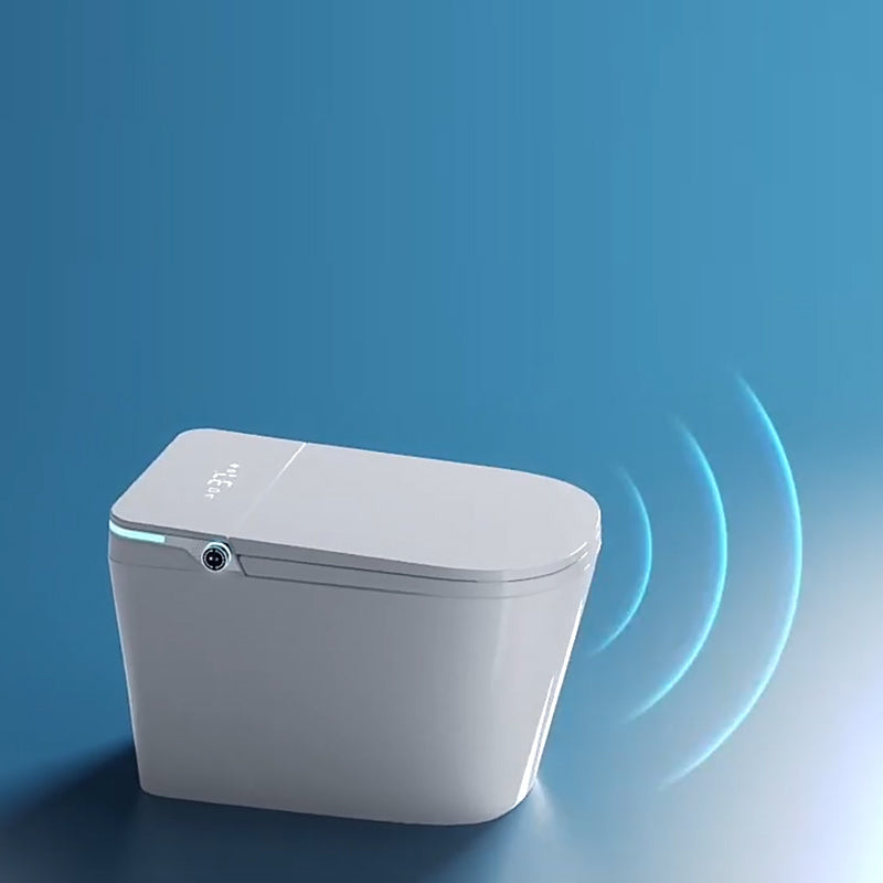Contemporary Floor Mounted Toilet Bowl Heated Seat Included Urine Toilet for Washroom