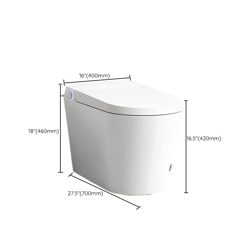 Modern Floor Mounted Toilet Heated Seat Included Urine Toilet for Washroom