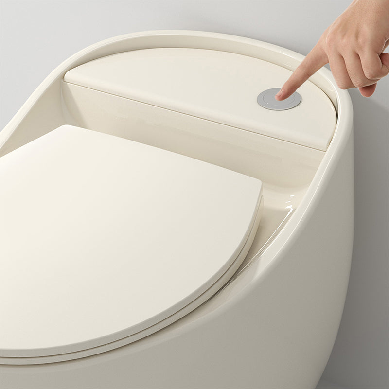 Contemporary Siphon Jet Toilet Bowl Slow Close Seat Included Urine Toilet for Washroom