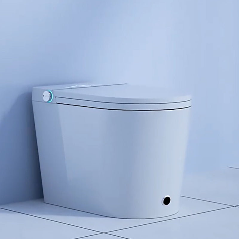 Contemporary Floor Mount Toilet Heated Seat Included Urine Toilet for Washroom