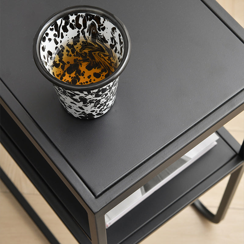 9" Wide Contemporary Corner Table Rectangular Accent Side Table