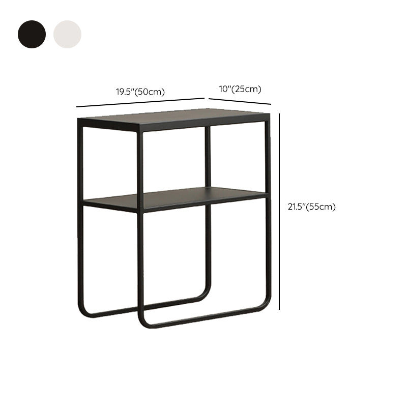 9" Wide Contemporary Corner Table Rectangular Accent Side Table