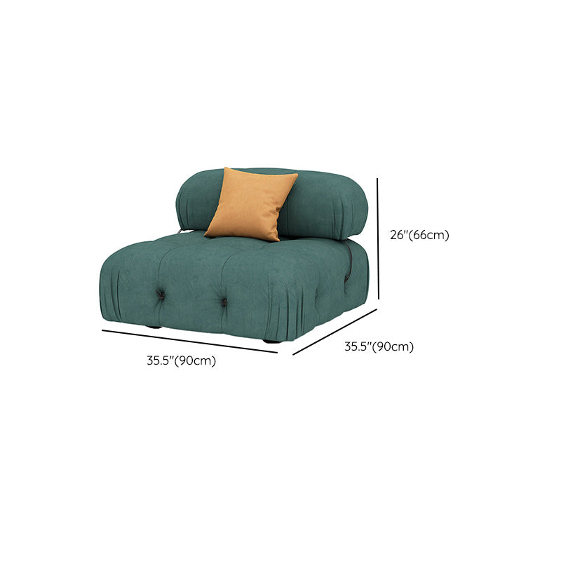 35" Wide Contemporary Sofa Forest Green Stain Resistant Seating
