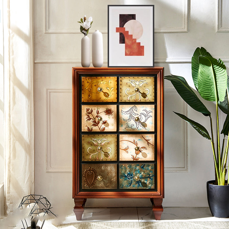 Traditional Storage Chest Solid Wood Dresser with 3/4/5 Drawers , 16.38 Inch W