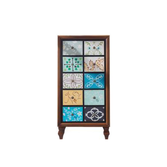 Traditional Storage Chest Solid Wood Dresser with 3/4/5 Drawers , 16.38 Inch W