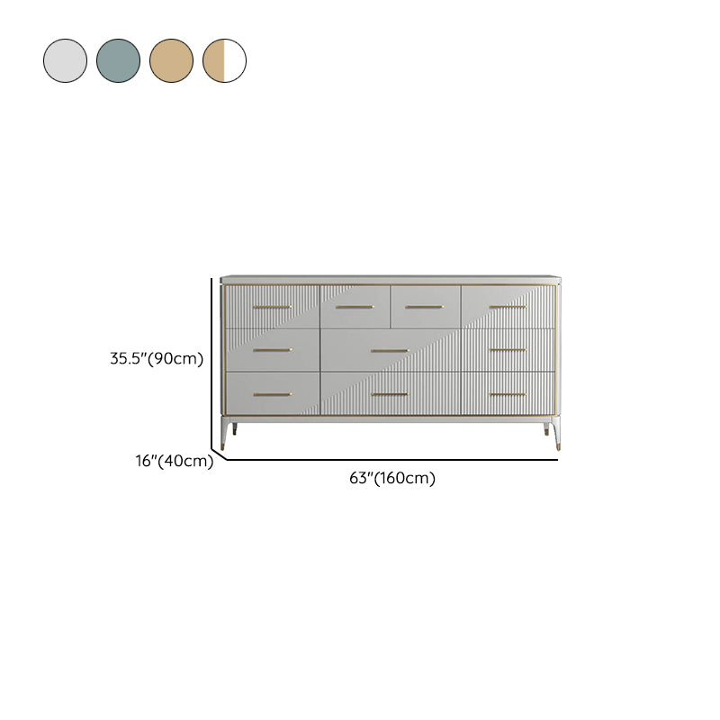 Classic Glam Storage Chest 3/5/6/10 Drawers Double Dresser , 15.6 Inch Width