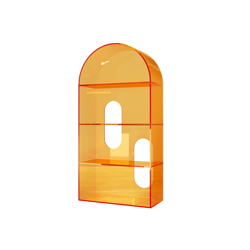 Modern Style Closed Back Vertical Bookshelf Acrylic Bookcase for Home Office