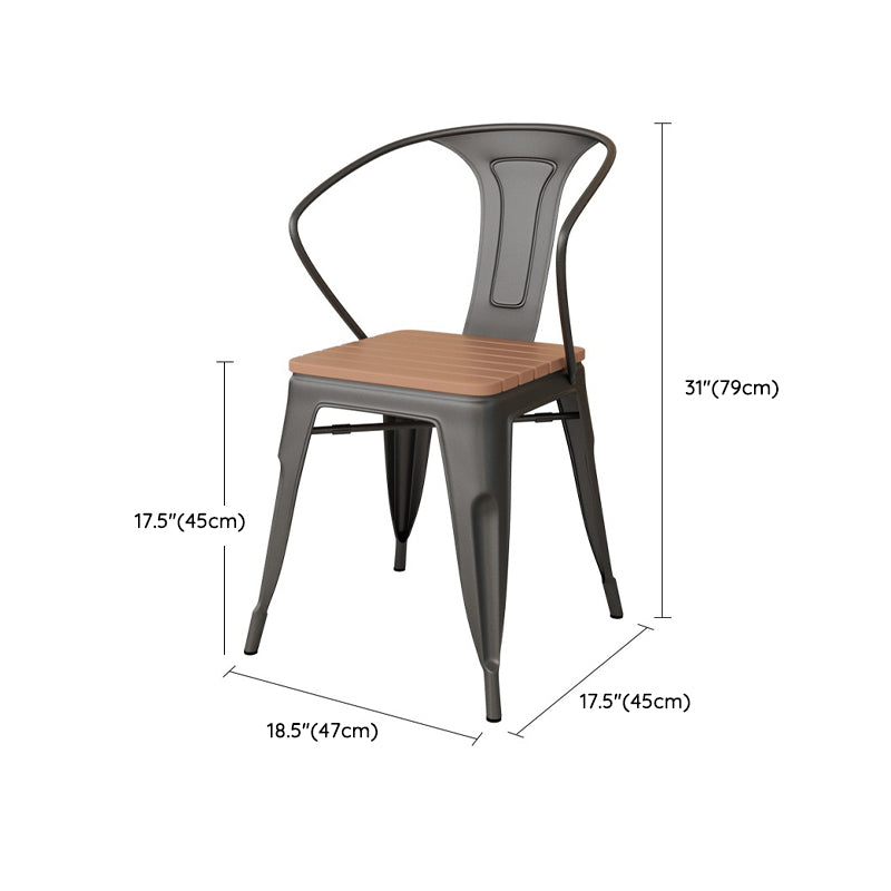 Modern Wood Patio Dining Table 1/3/5/7 Pieces Geometric Outdoor Dining Set