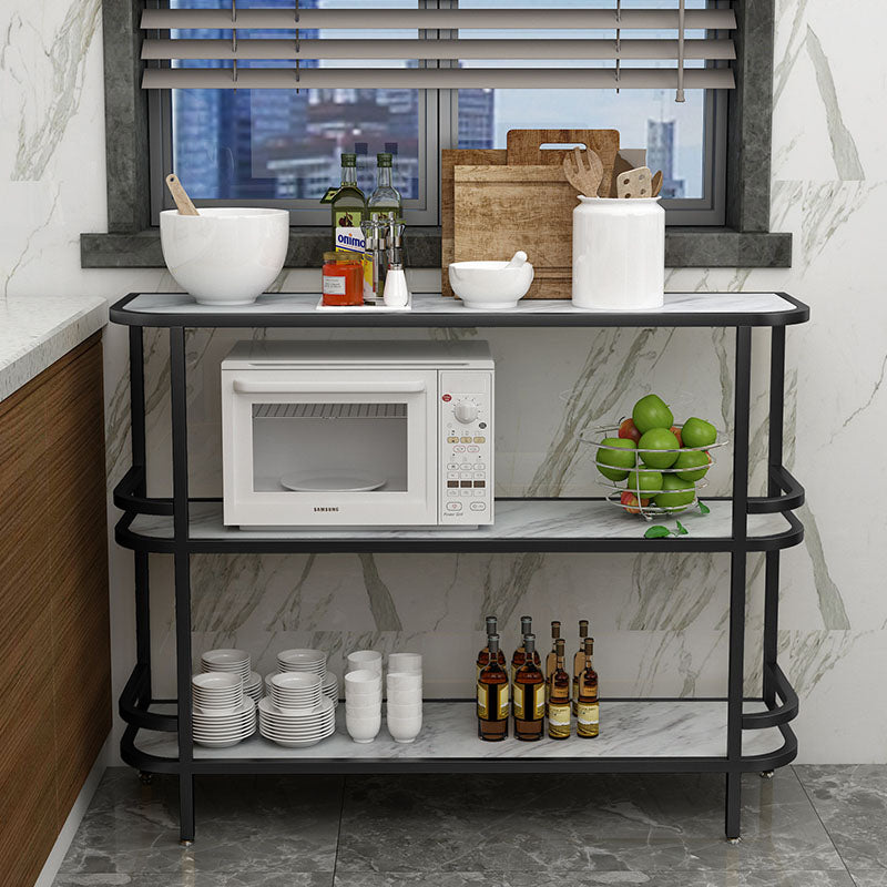 Modern Simple Kitchen Island Table Dining Room Stationary Prep Table