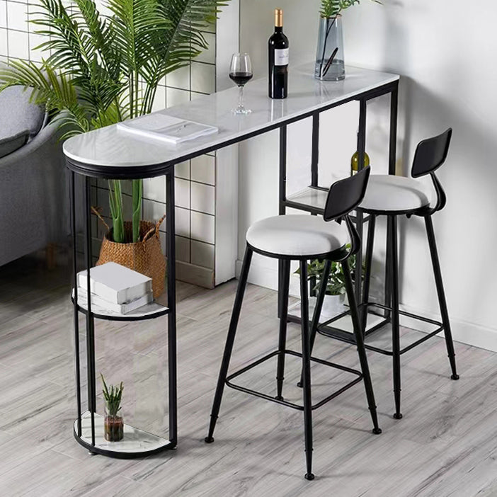 Modern Stone Bar Dining Table Specialty Bar Table for Small Places