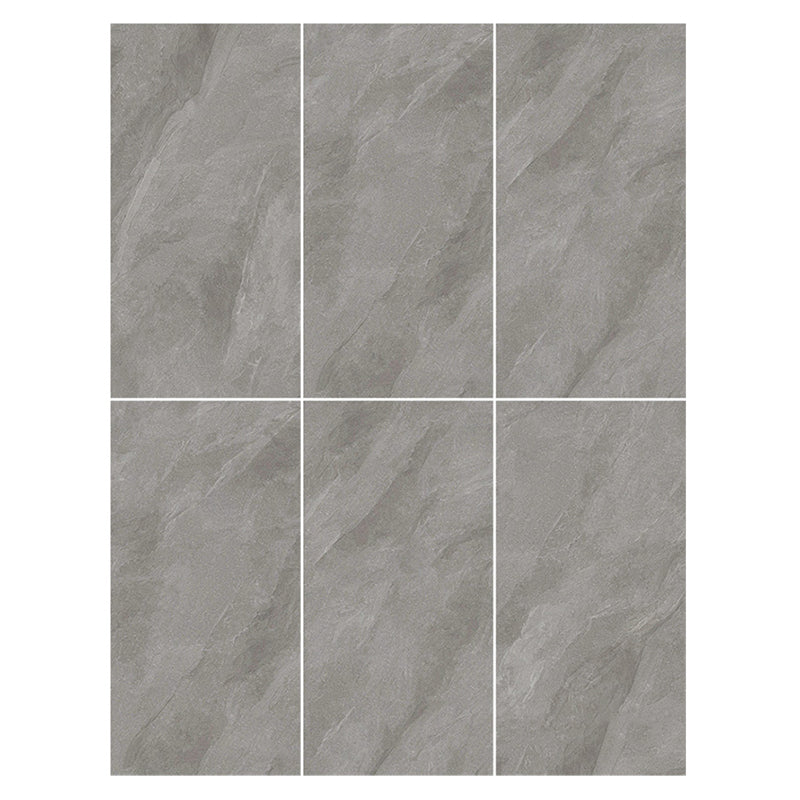 Rectangular Floor Tile Vintage Matte Gray Floor and Wall Tile